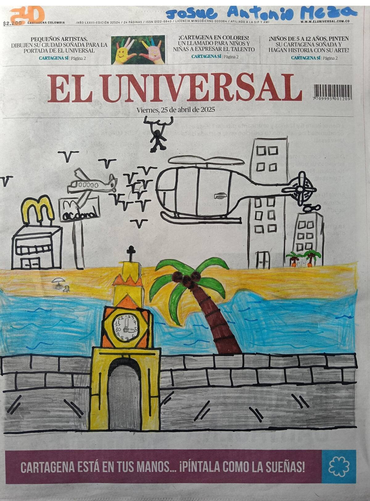 Los dibujos fueron enviados por niños entre los 6 y los 12 años.