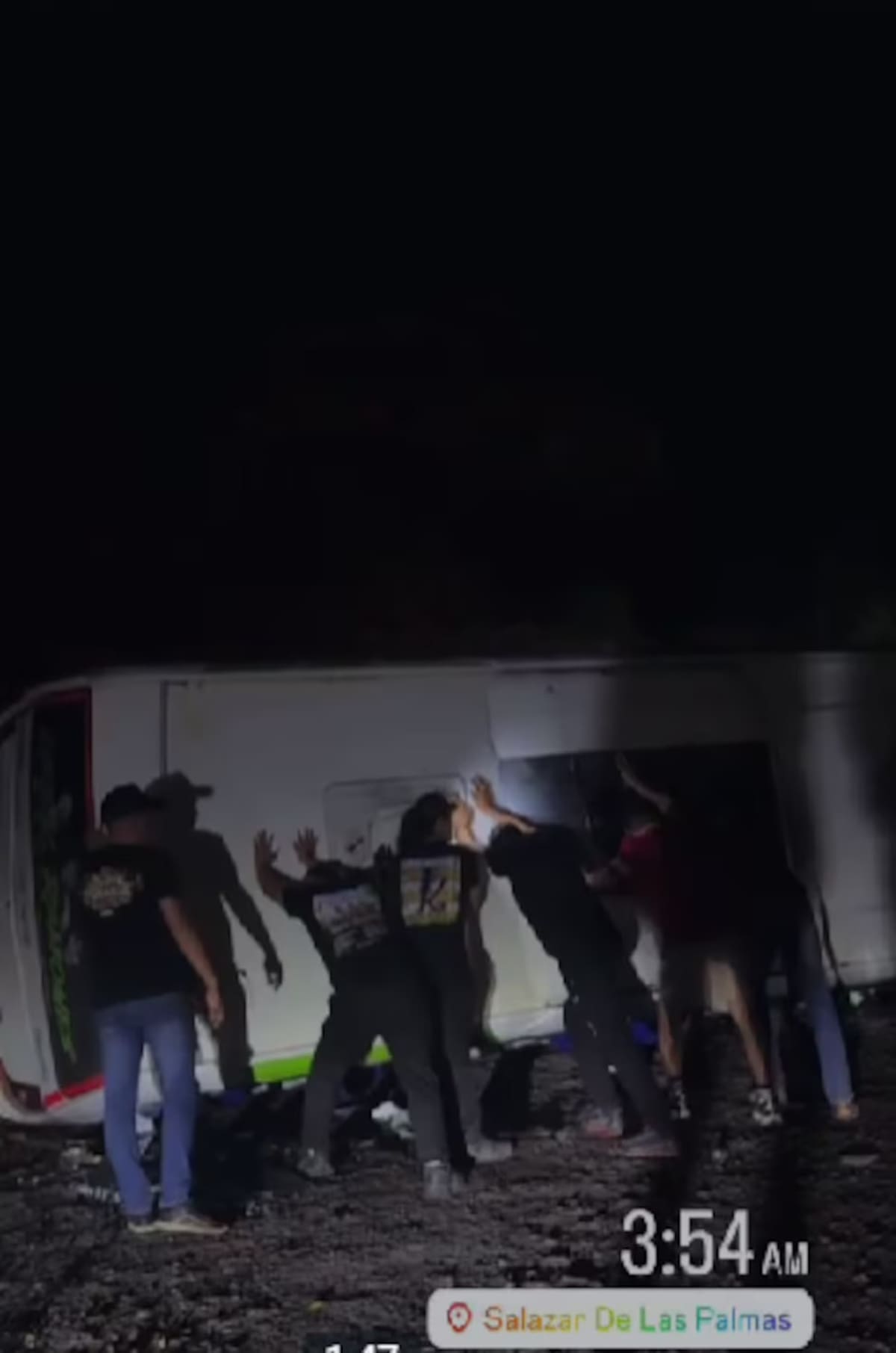 Los K Ramones muestan el accidente de tránsito. //Foto: @loskramones.