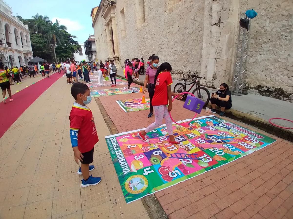 Los niños fueron protagonistas durante la jornada recreativa de ayer en el Centro Histórico. // Julio Castaño - El Universal
