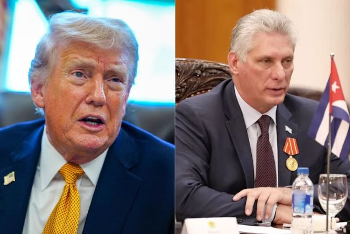 Los presidentes de Estados Unidos y Cuba, Donald Trump y Miguel Díaz-Canel. // Foto: EFE
