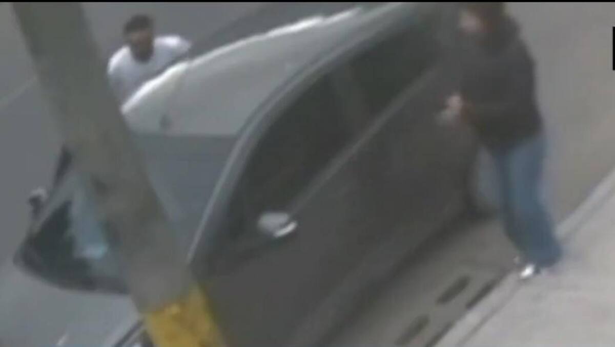 Los presuntos colaboradores del sicario que atentó contra Miguel Uribe, alias 'Gabriela' y 'el Costeño'.// Captura de video.