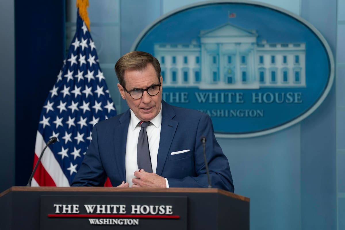 Fotografía de archivo del portavoz del Consejo de Seguridad Nacional de la Casa Blanca, John Kirby . EFE/EPA/CHRIS KLEPONIS / POOL