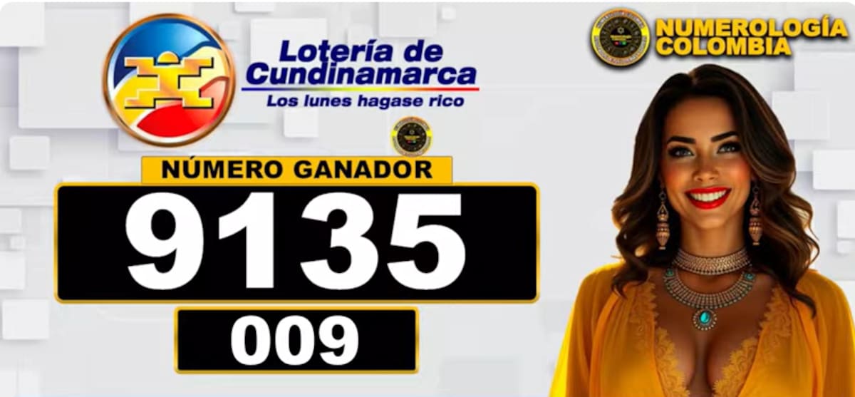 Resultado del sorteo del premio mayor de la Lotería de Cundinamarca de este lunes 27 de enero de 2025.