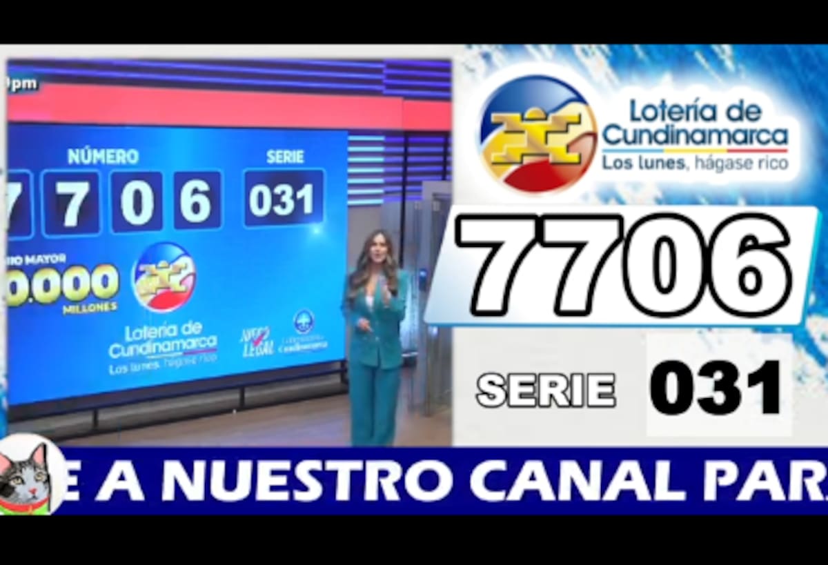 Resultado premio mayor de la Lotería de Cundinamarca del 20 de abril de 2026. // Foto: captura de pantalla.