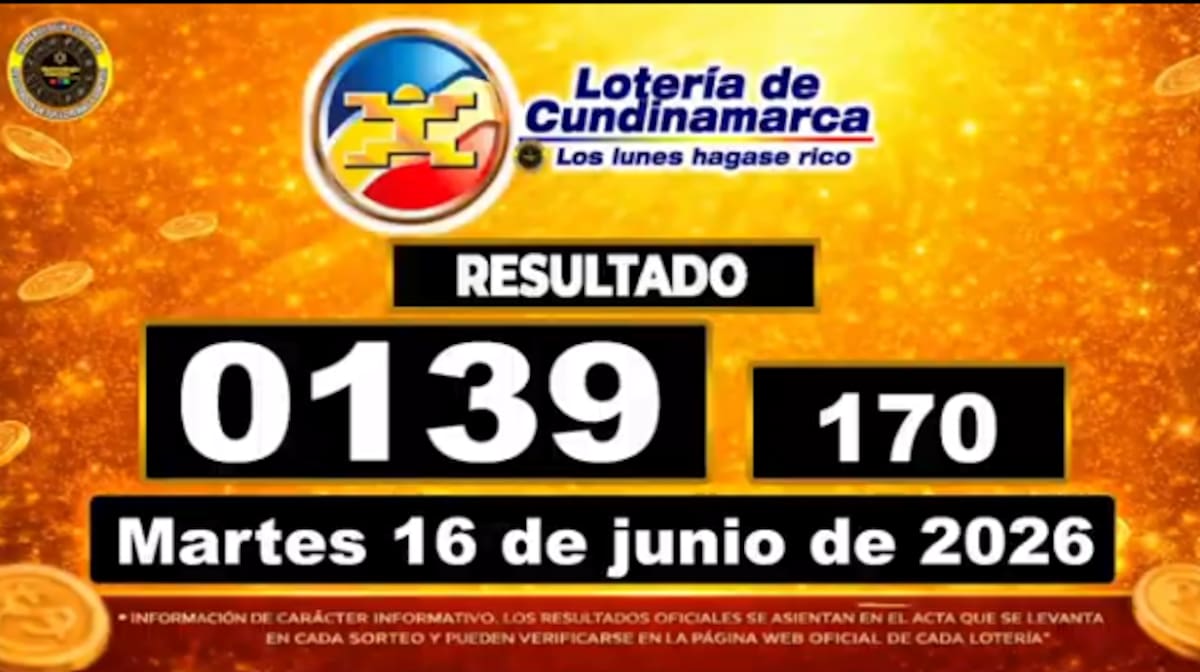 Lotería de Cundinamarca. // captura de pantalla