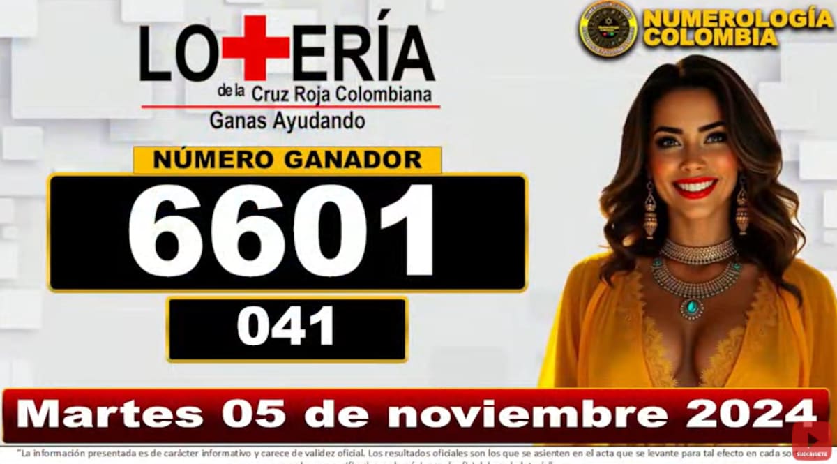 Lotería de la Cruz Roja. // Foto: captura de pantalla