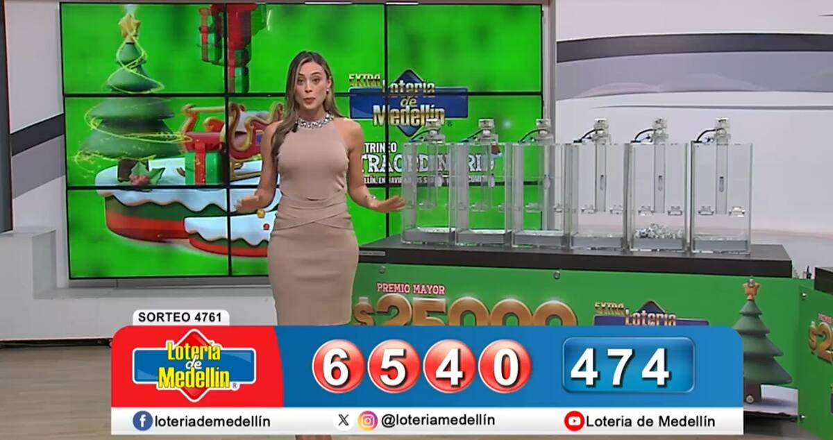 Resultado del premio mayor de la Lotería de Medellín del 13 de diciembre de 2024.