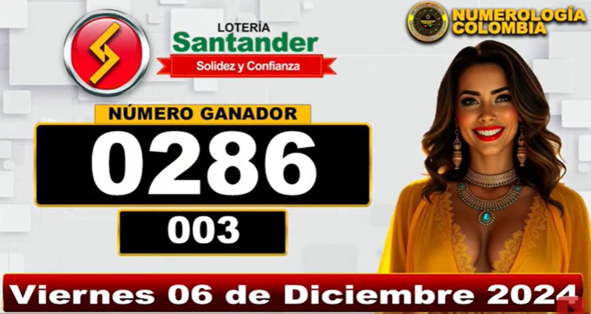 Lotería de Santander. // Foto: captura de pantalla