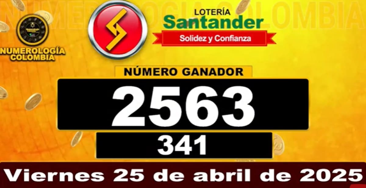 Lotería de Santander hoy. // Foto: captura de pantalla