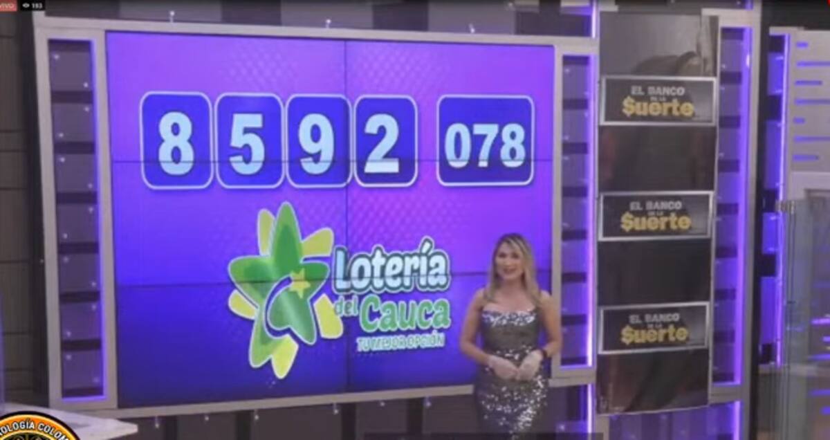Resultado del sorteo de la Lotería del Cauca de este sábado 9 de noviembre de 2024.