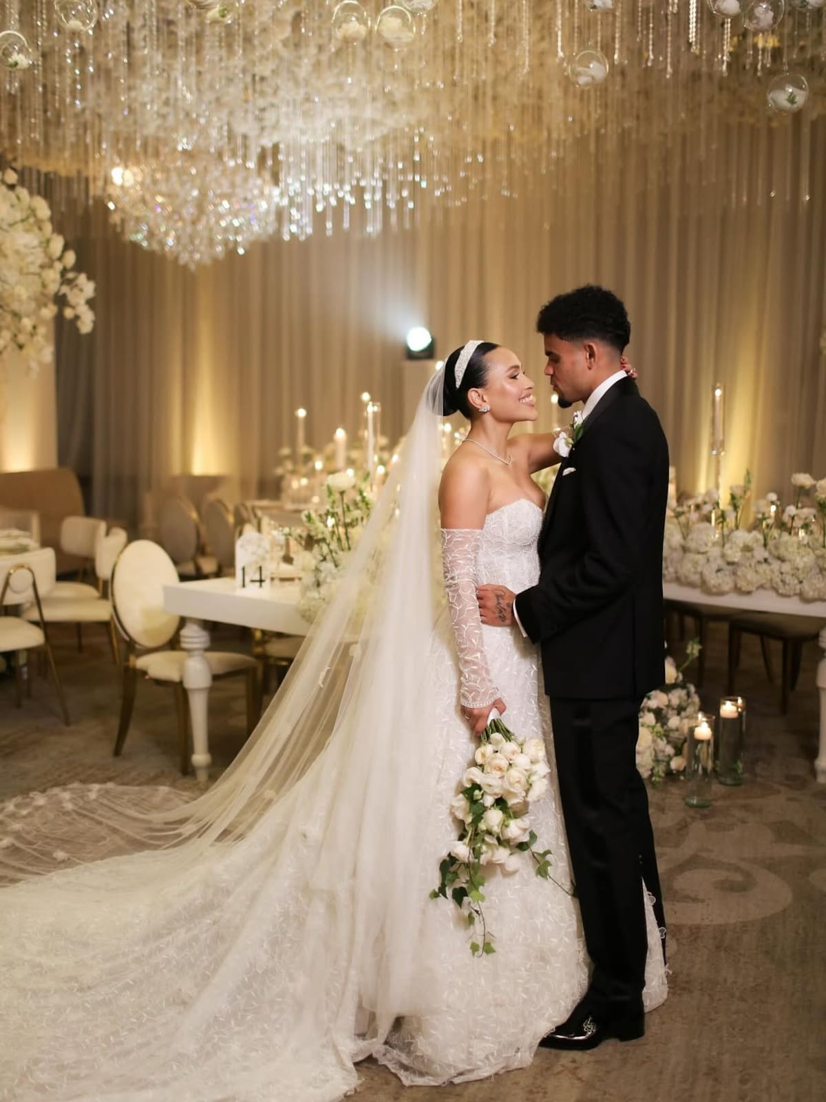 Luis Díaz se casó con Gera Ponce en una lujosa boda en Barranquilla. //Foto:
@gera25ponce