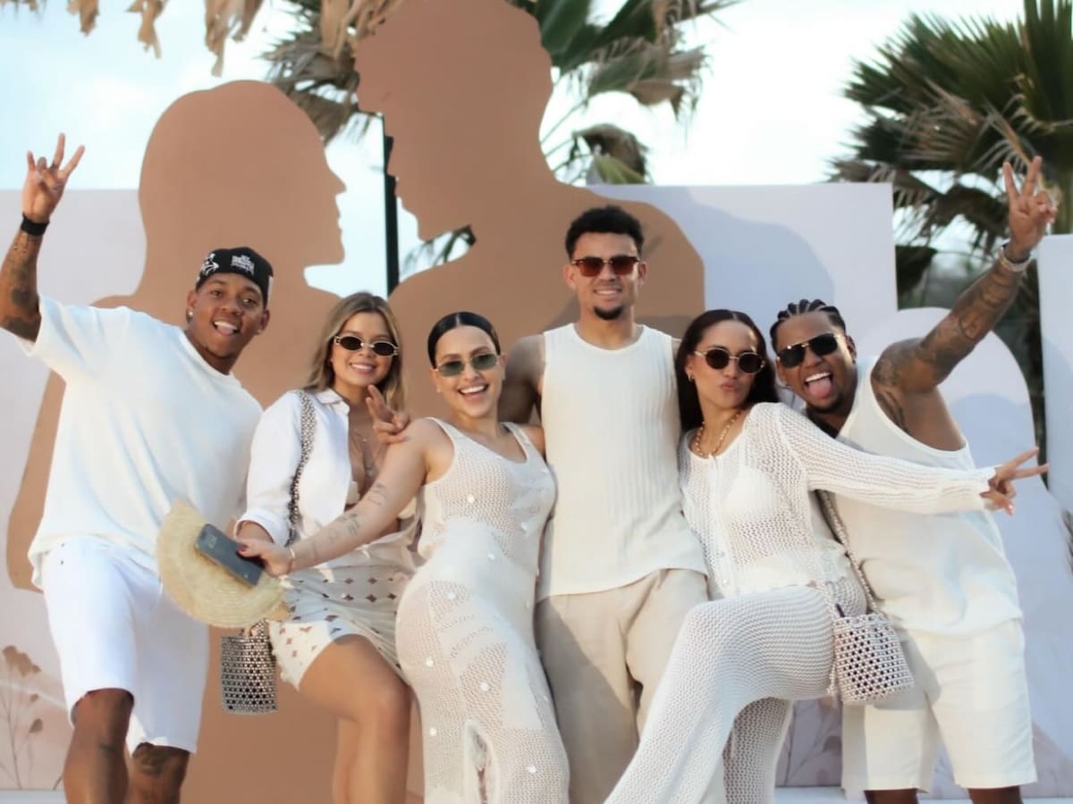 Luis Díaz y Geraldine Ponce se casaron en Barranquilla. La pareja tiene dos hijas. //Foto: Instagram @rollerdiaz08_