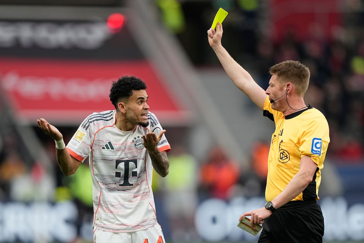 Luis Díaz se fue expulsado en su último encuentro con Bayern Múnich por Bundesliga. //Foto, AP: Martin Meissner