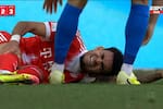 Video: el tremendo patadón que sufrió Luis Díaz que asustó a todo Colombia