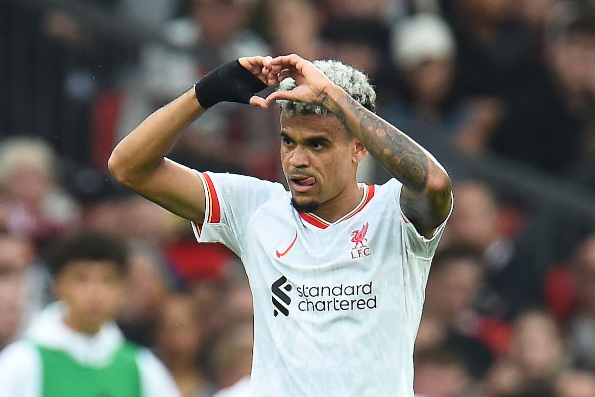 Los dos goles de Luis Díaz con los que Liverpool le ganó al Manchester United
