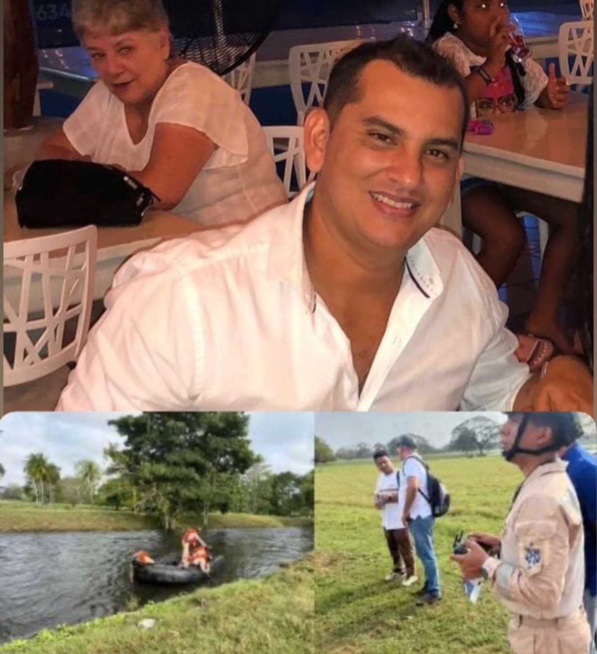 Luis Eduardo Riveros Oviedo, médico veterinario de 38 años,, fallecido en una inundación.
