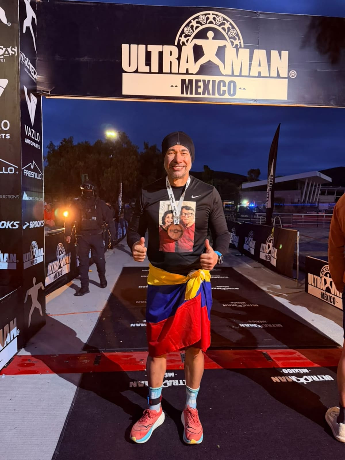 Luis Eduardo Urquijo se empleó a fondo a lo largo de 515 kilómetros en el Ultraman México 2026. //Cortesía.