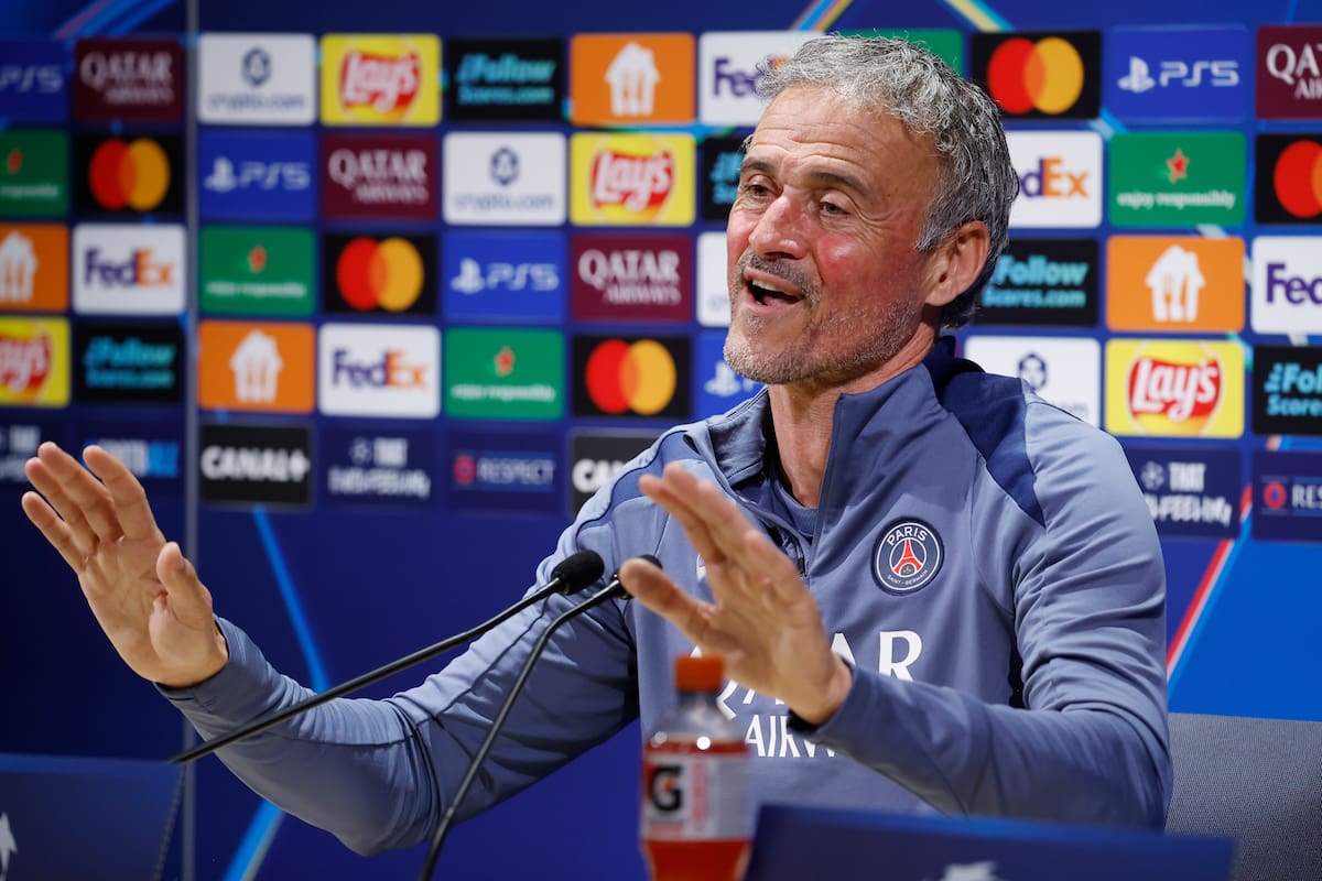 Luis Enrique, entrenador de PSG, habló sobre el duelo con Bayern Múnich en la Champions League. //Foto, EFE: YOAN VALAT