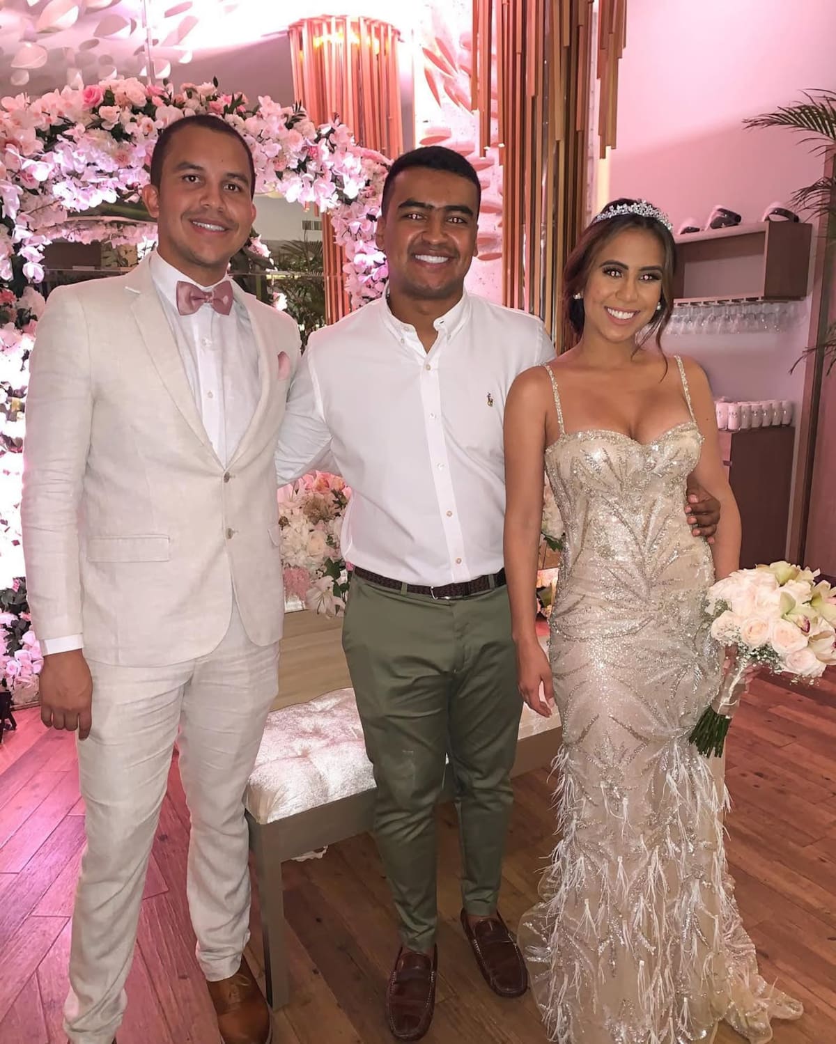 Luis Mariano Díaz junto a Lily Díaz y Evelio Escorcia. //Foto: IG @luismarianod.