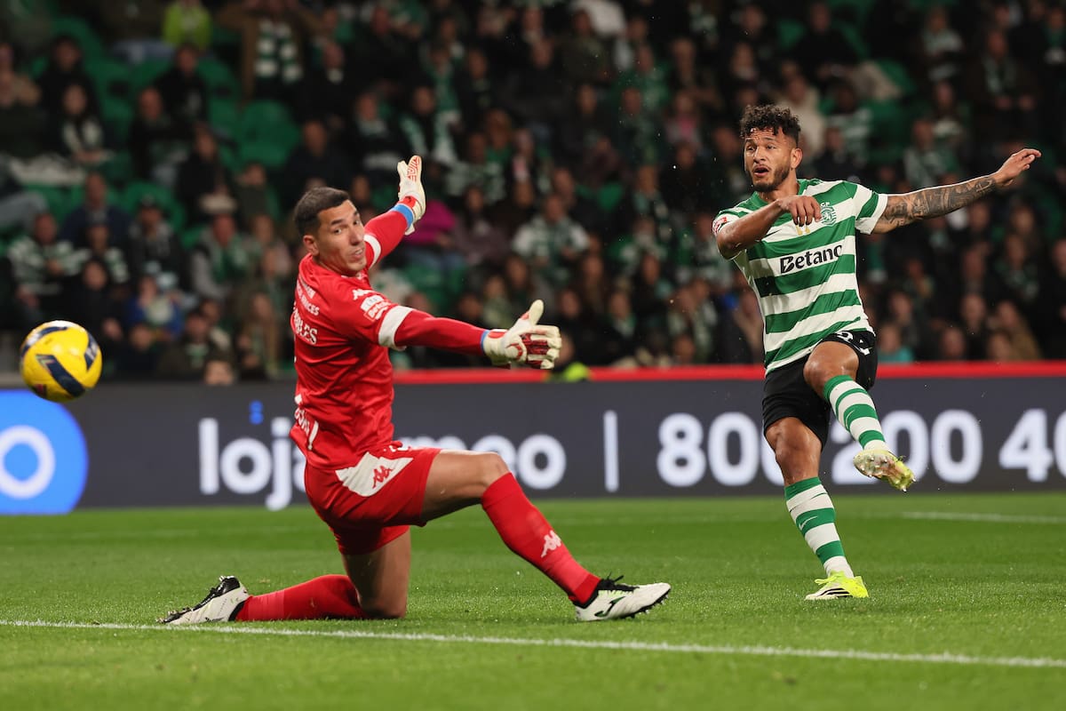 Luis Suárez ha marcado 29 goles con Sporting Lisboa en la temporada. //Foto, EFE: MANUEL DE ALMEIDA