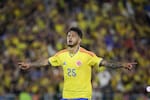 Luis Suárez marcó el primer gol de Colombia ante México en partido amistoso