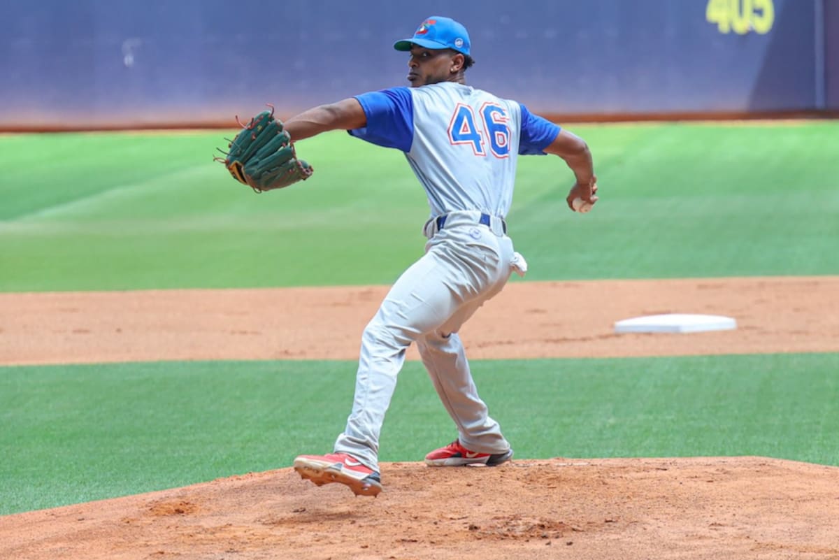 Luis Pérez fue el pitcher ganador, ante la novena de Curazao, al permitir un hit y ponchó a 7 en siete entradas.//Cortesía Prensa Serie de Las Américas.