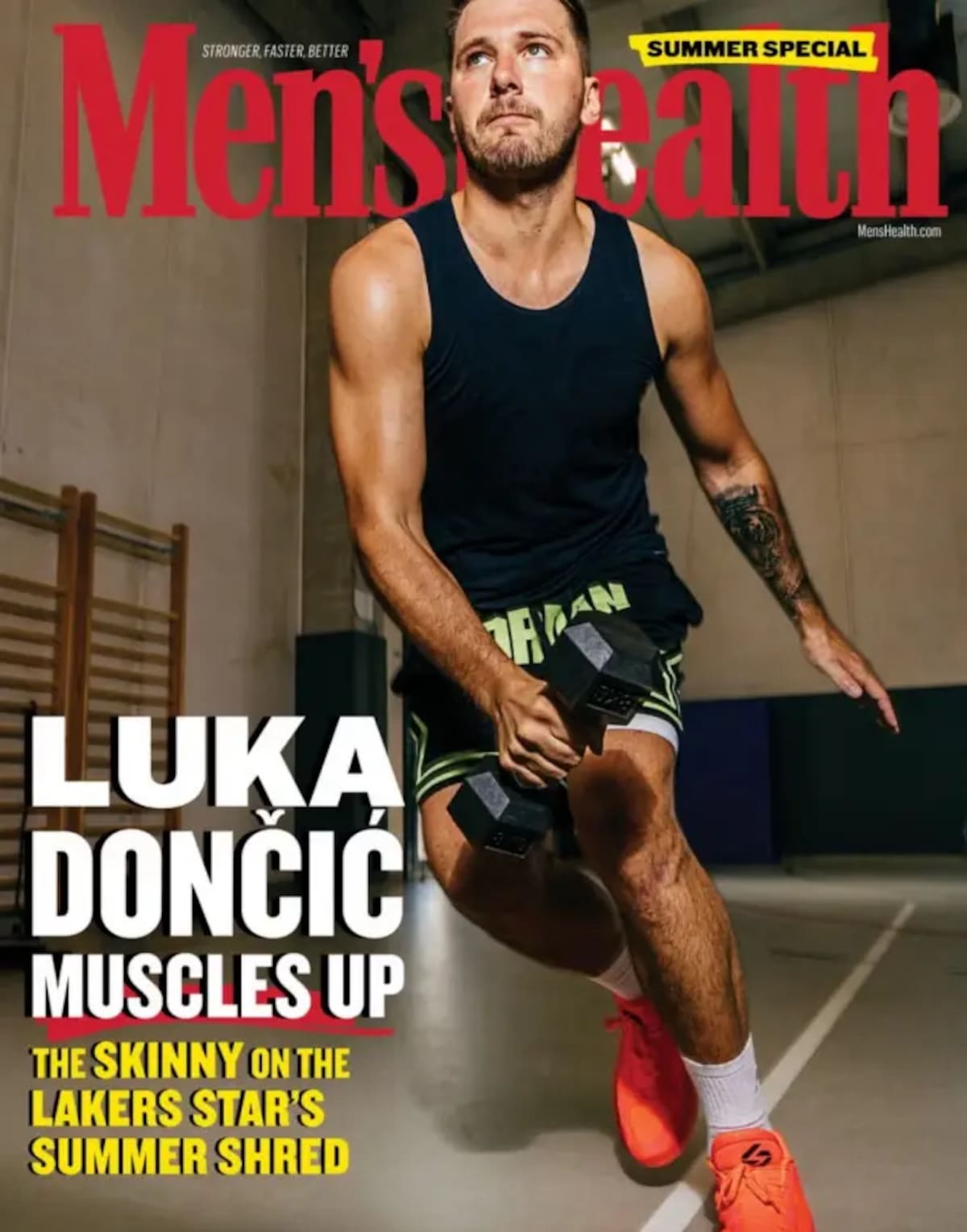Luka Doncic en la revista Men´s Health.//REVISTA MEN´S HEALTH