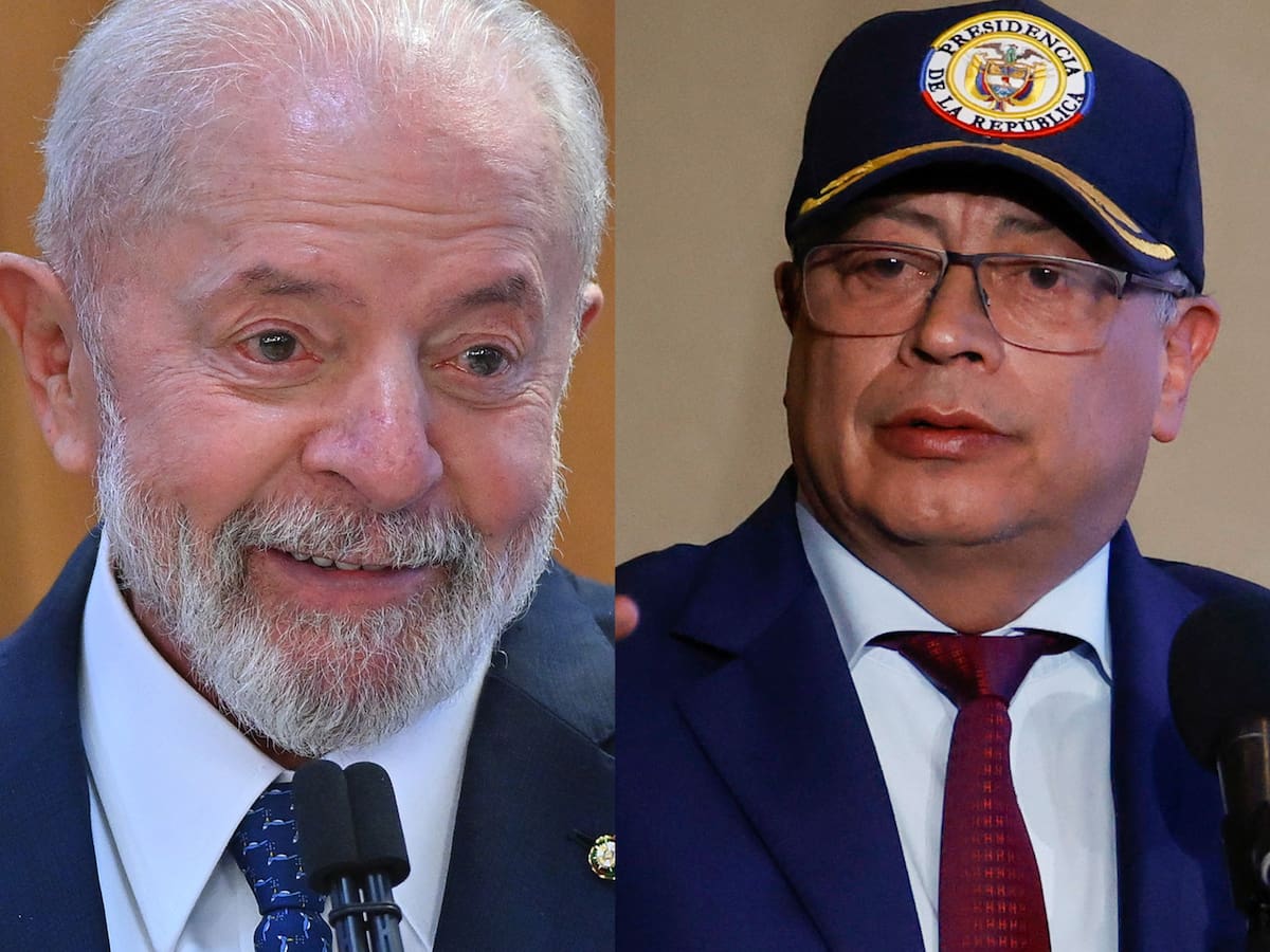 Lula Da Silva y Gustavo Petro, presidentes de Brasil y Colombia, proponen soluciones a crisis en Venezuela. // EFE