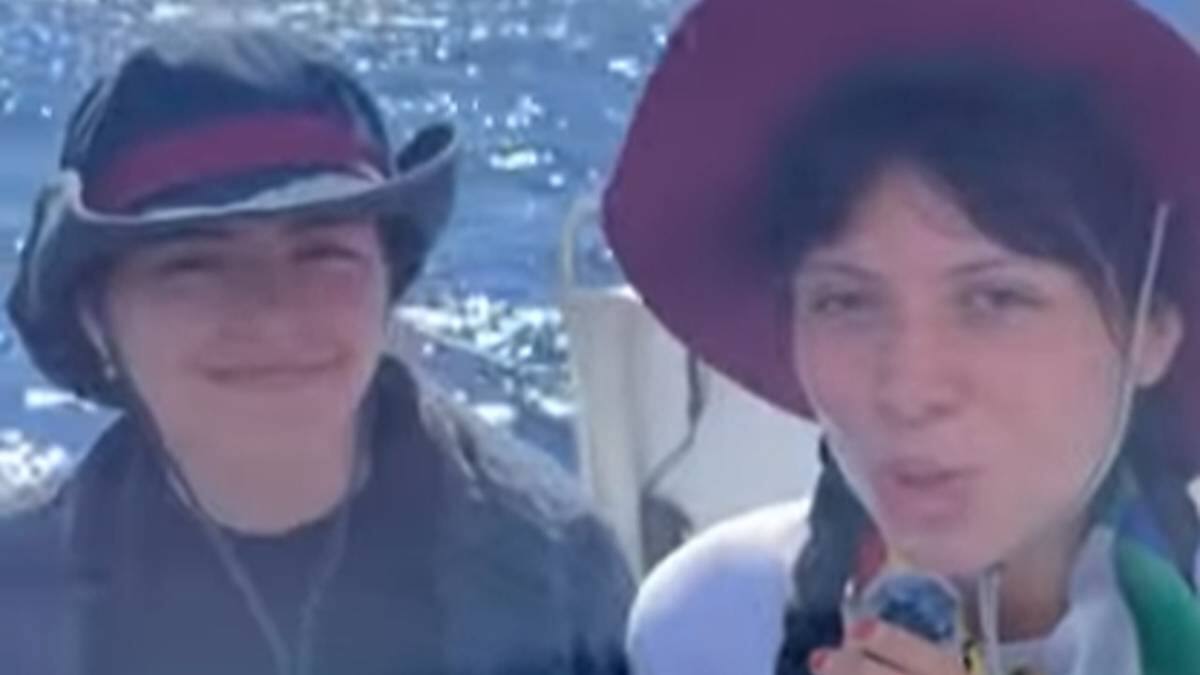 Luna Barreto y Manuela Bedoya las activistas colombianas capturadas por Israel en una flotilla que llevaba ayuda humanitaria. // Foto: Tomada de Redes Sociales.
