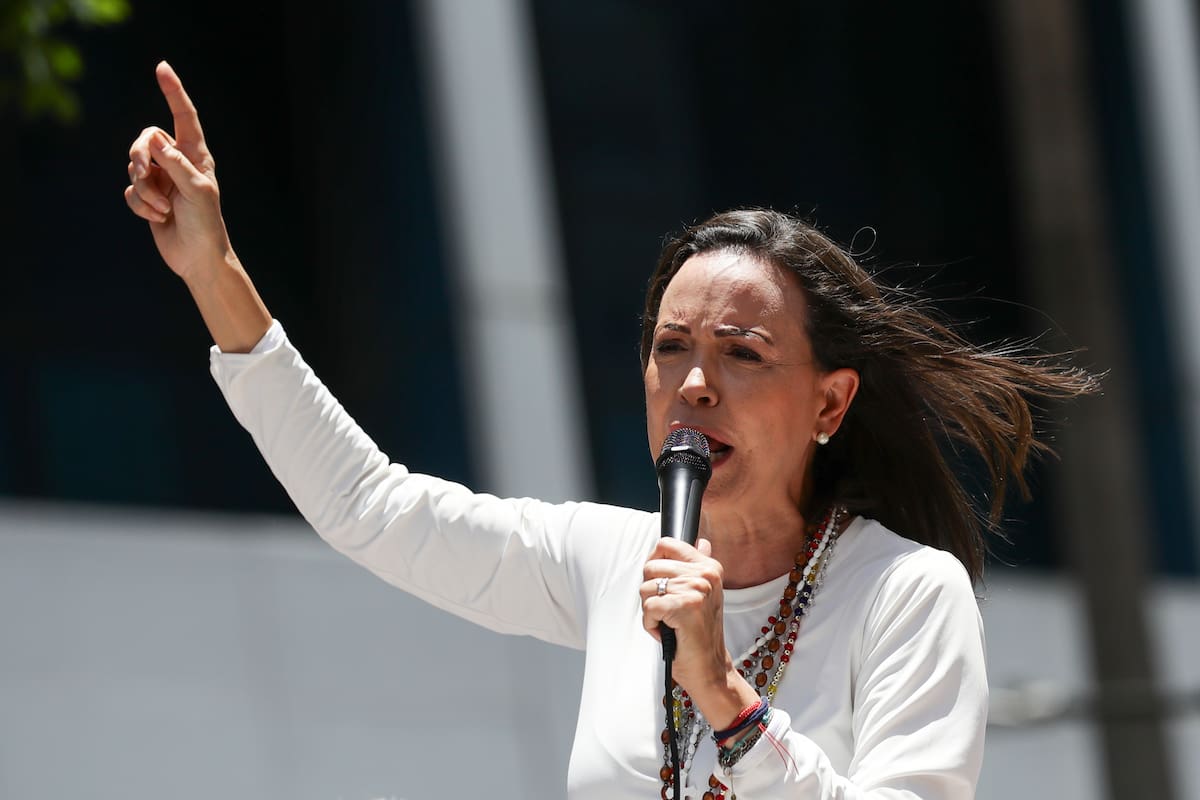 La líder opositora venezolana María Corina Machado. // Foto: EFE