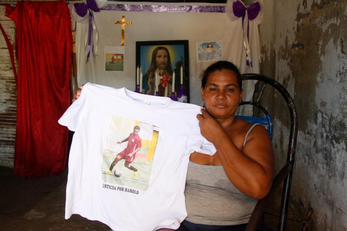 Madre de Harold Morales pidió justicia.