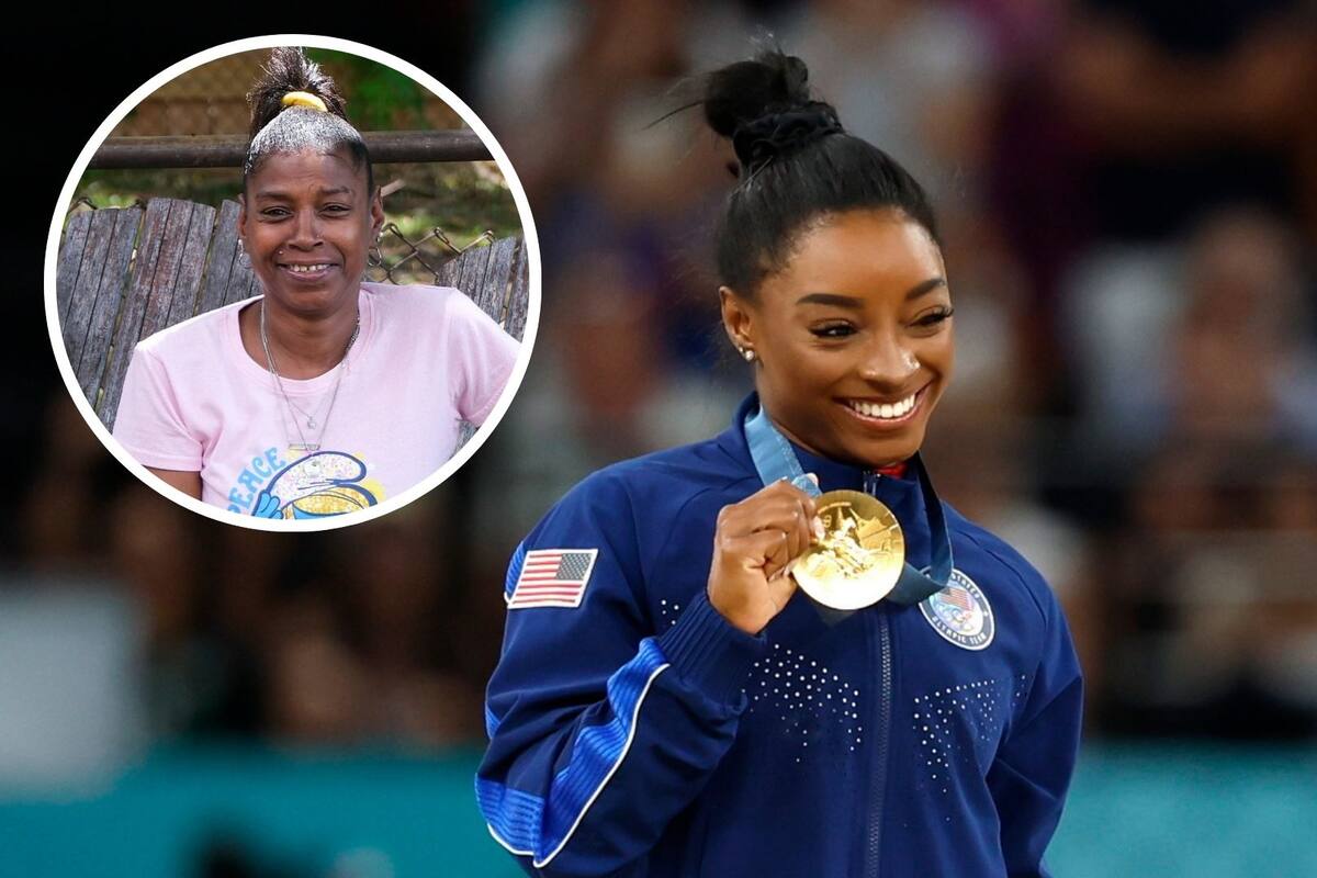 Madre biológica de Simone Biles reaparece tras abandonarla a sus 6 años