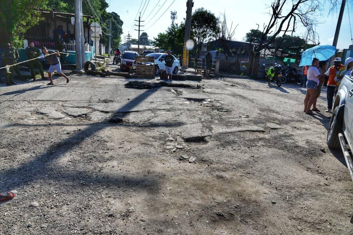 En el sector Manzanillo del barrio El Bosque serán intervenidos 385 metros lineales de vía y un ancho de 6 metros. // Foto: Cortesía - Alcaldía de Cartagena.