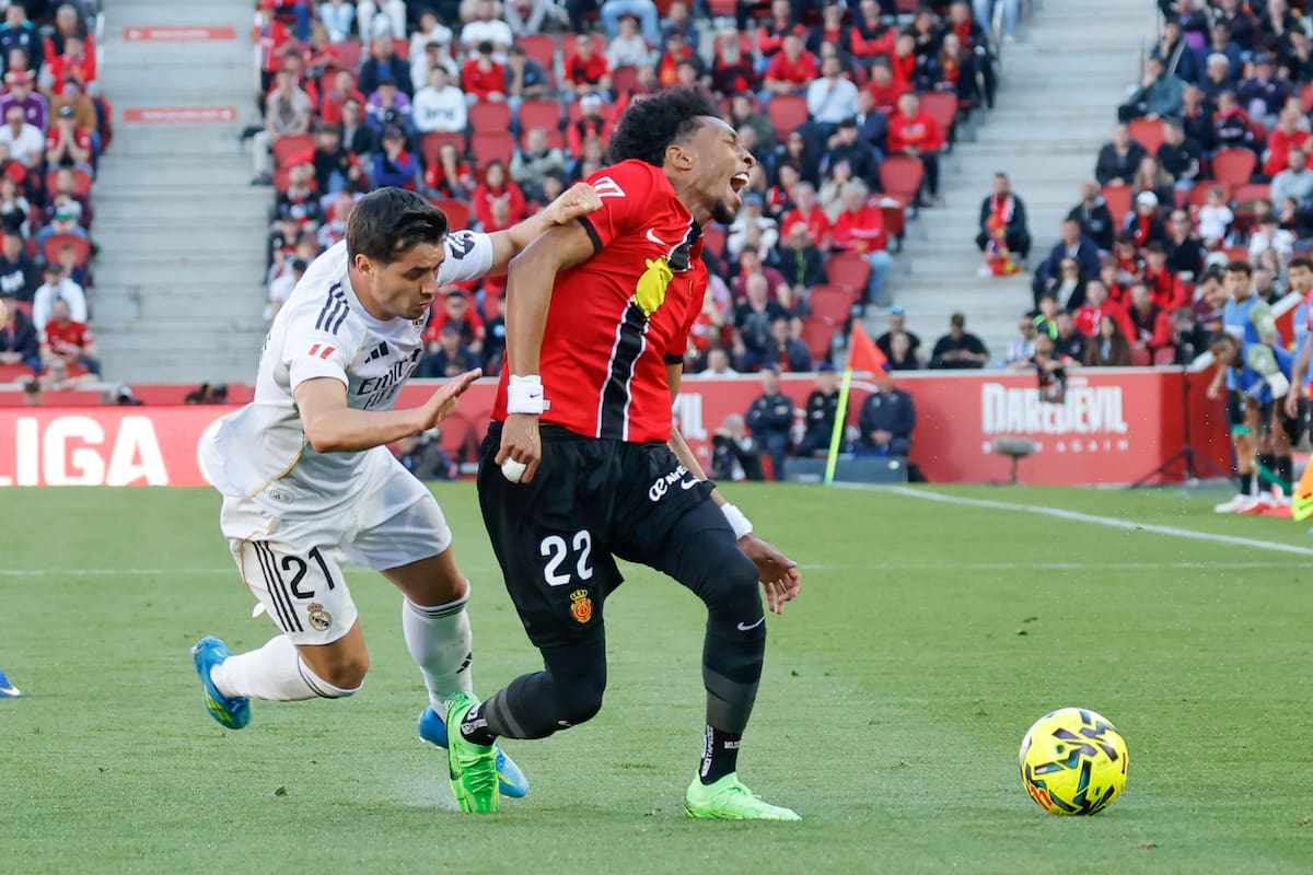 Johan Mojica jugó en la victoria de Mallorca sobre Real Madrid por LaLiga. //Foto, EFE: Cati Cladera