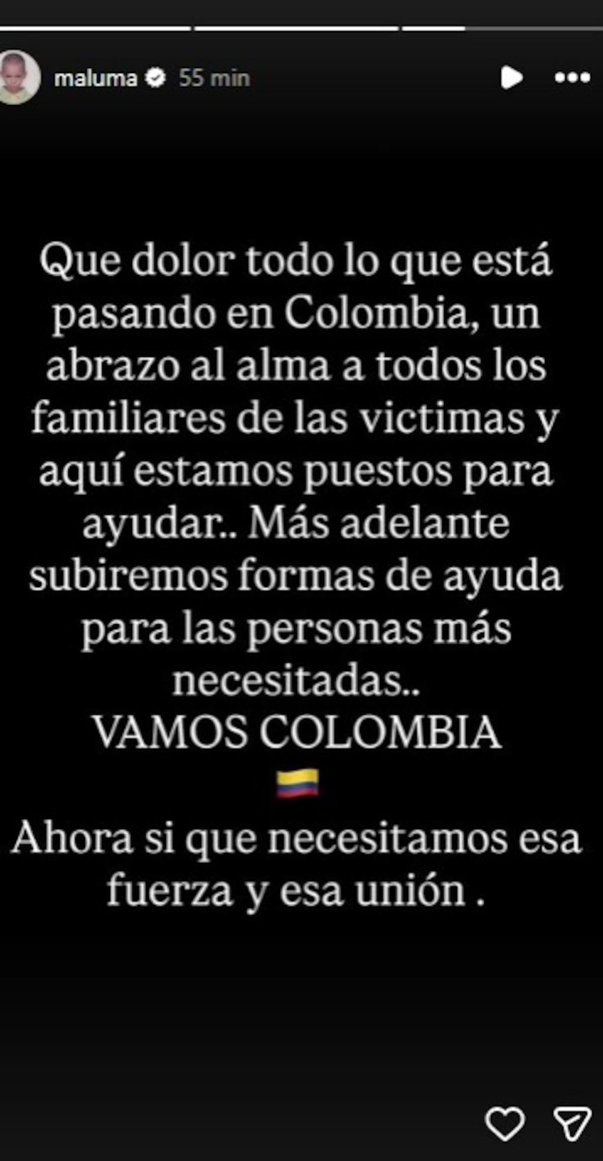 Maluma se pronunció tras el sismo que sacudió a Colombia. //Foto: captura de pantalla.