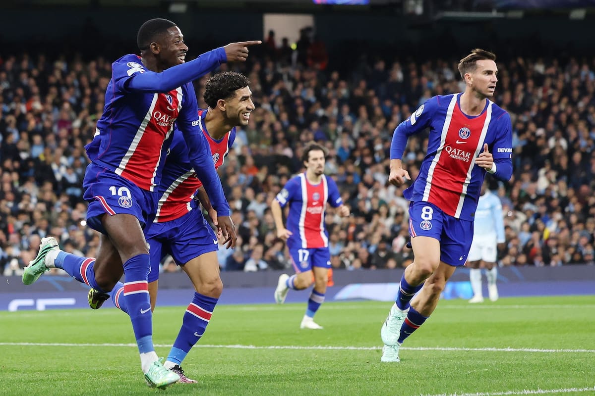 PSG sacó su poderío ofensivo y goleó al Manchester City: reviva las anotaciones