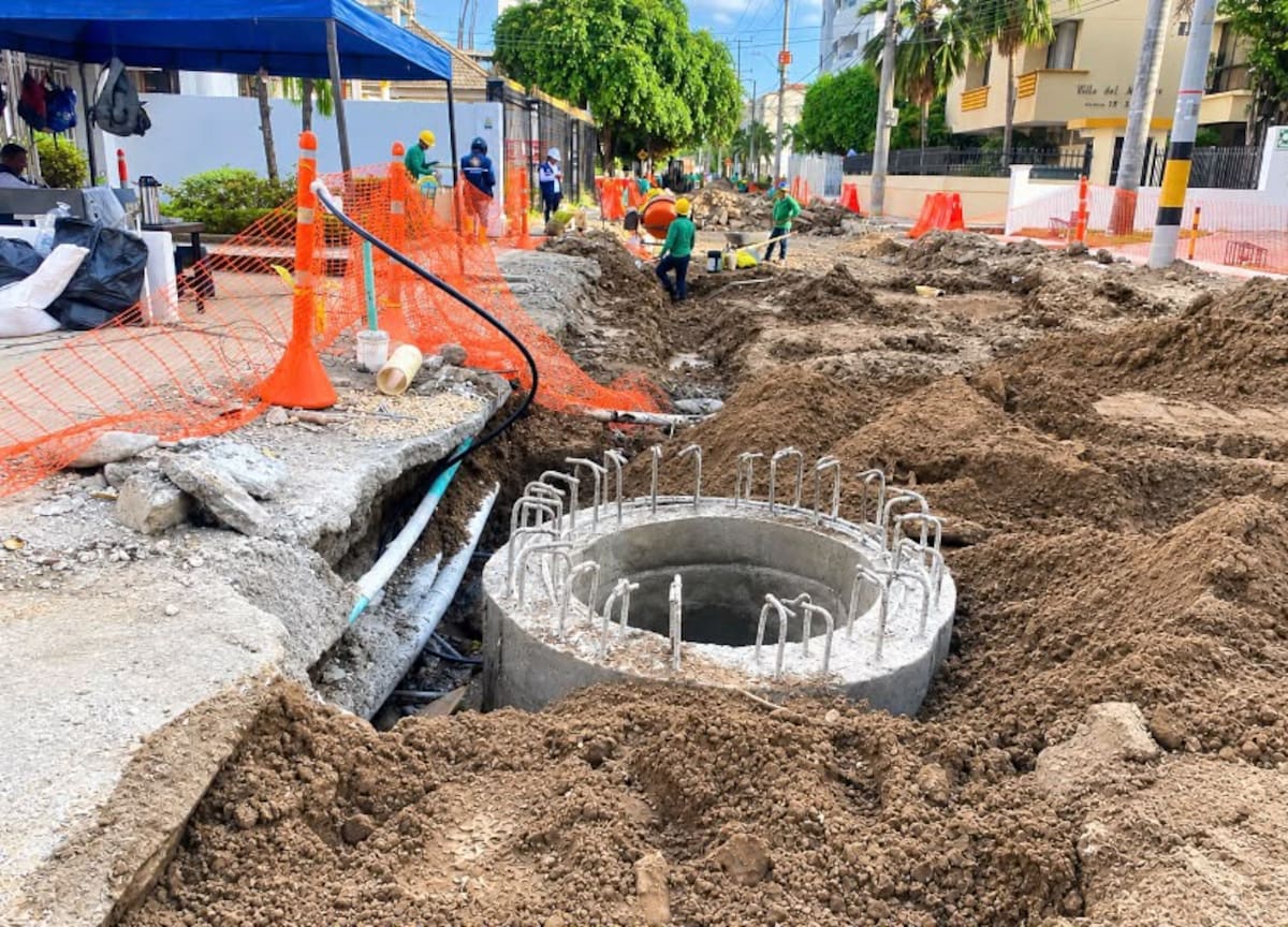 La intervención vial de la tercera avenida de Manga hace parte del programa Vías para la Felicidad. // Foto: Cortesía - Alcaldía de Cartagena.