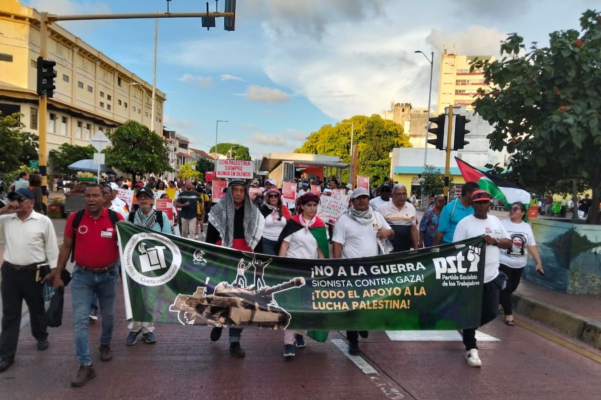 Cartageneros se unen a manifestaciones por la libertad de Palestina