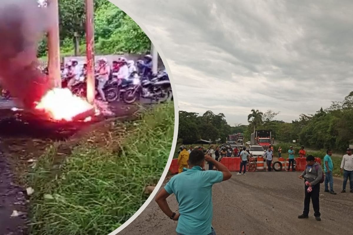 Videos: Norte de Bolívar paralizado tras quinto día de bloqueos por peaje