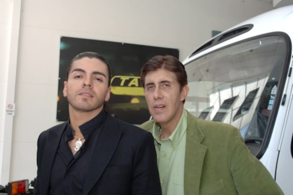 Manuel Cabral hizo parte del elenco de “El Cartel”. En la foto junto a Jimmy Vásquez.