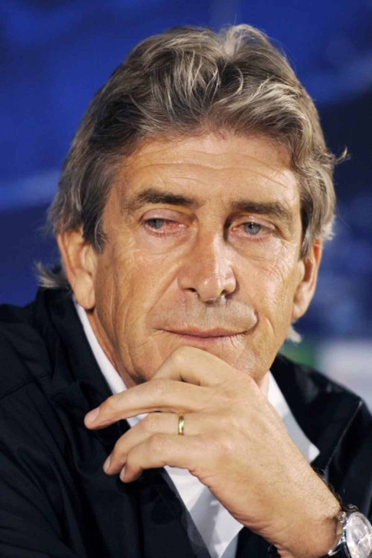 Manuel Pellegrini, director técnico del Málaga. AFP FERNANDO VELUDO