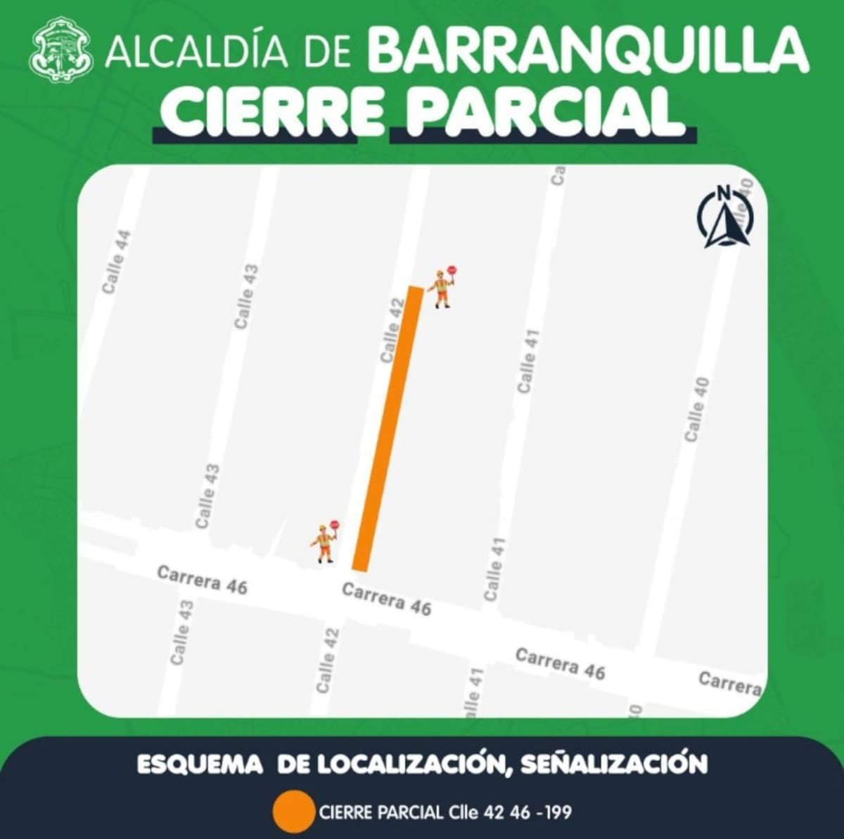 Mapa Cierre por instalación de acometidas.//Suministrada