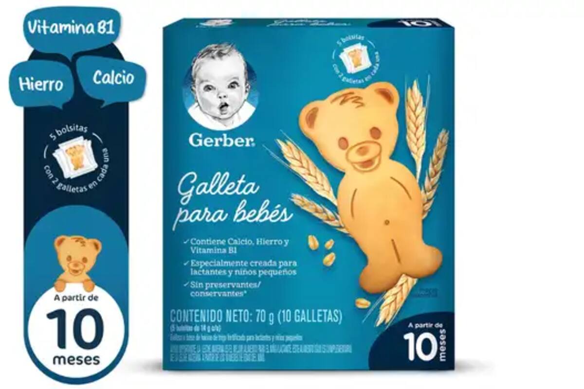 Gerber retira del mercado galletas para bebés: estas son las razones