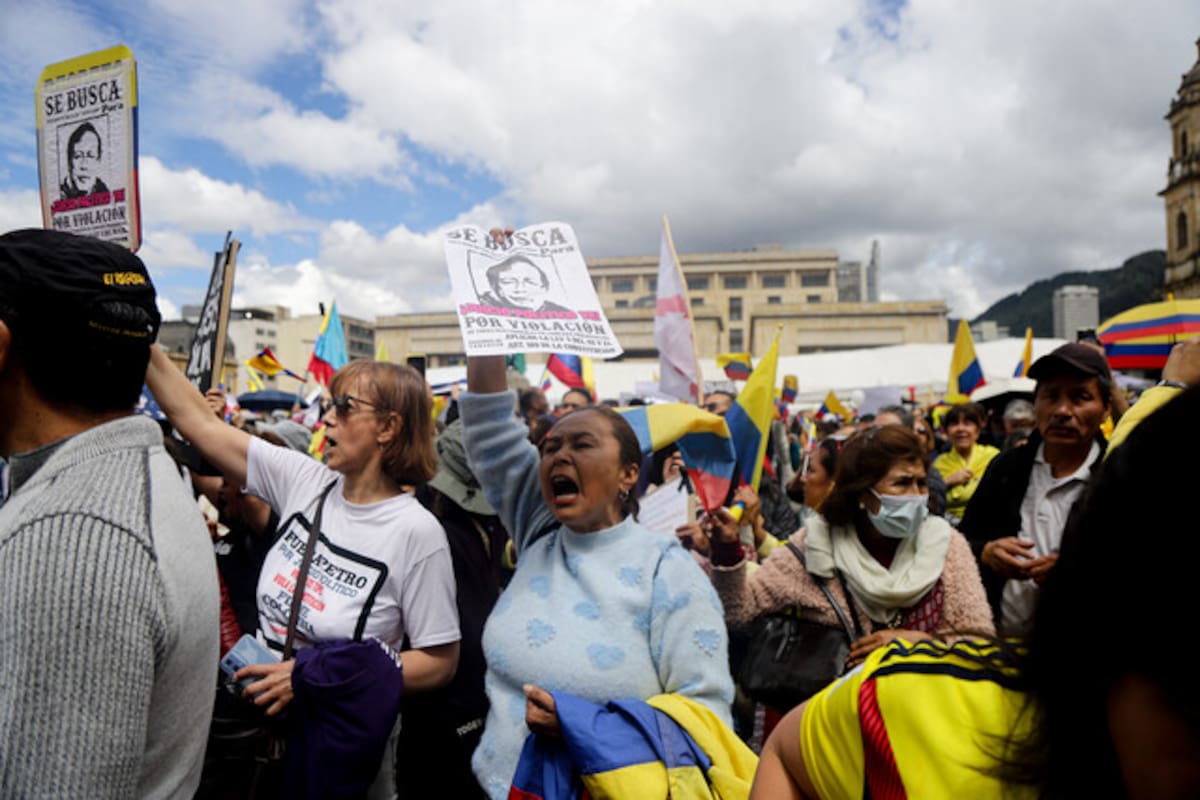 Así se vivieron las movilizaciones contra el Gobierno Petro en Colombia