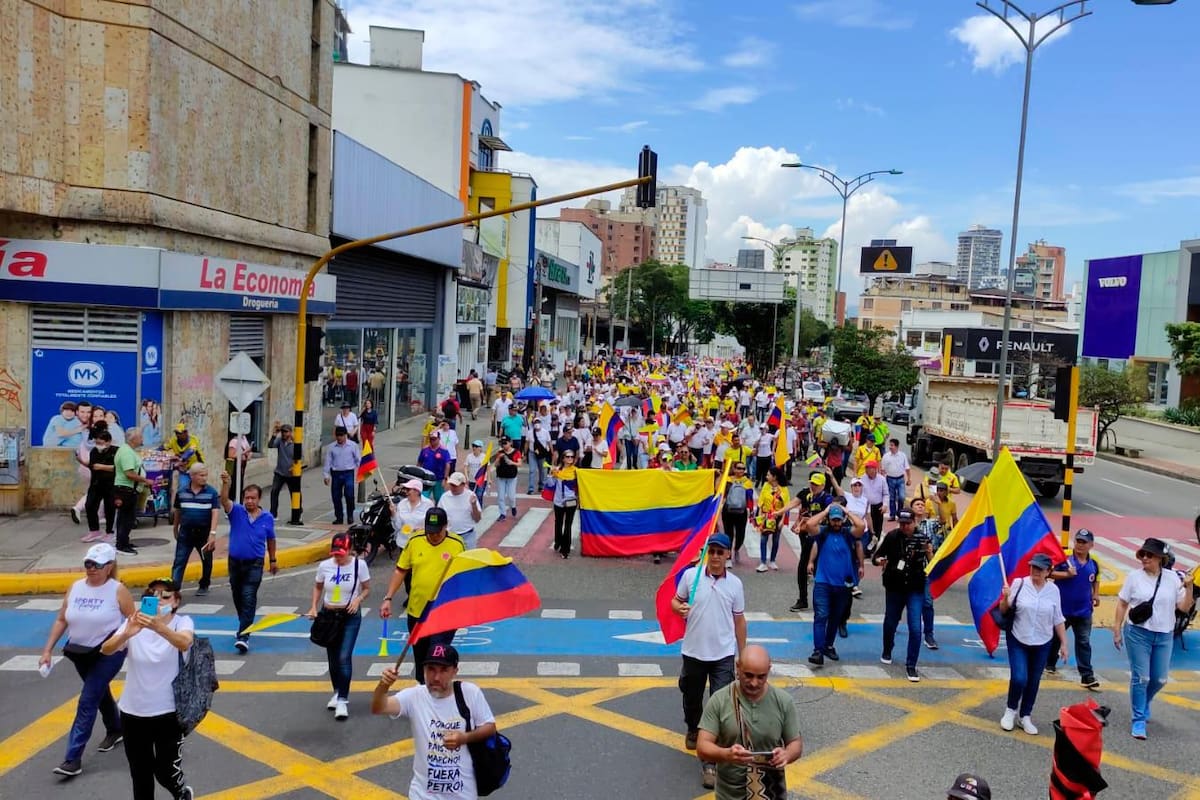 Marcha en Colombia este sábado en rechazo a las políticas de Petro