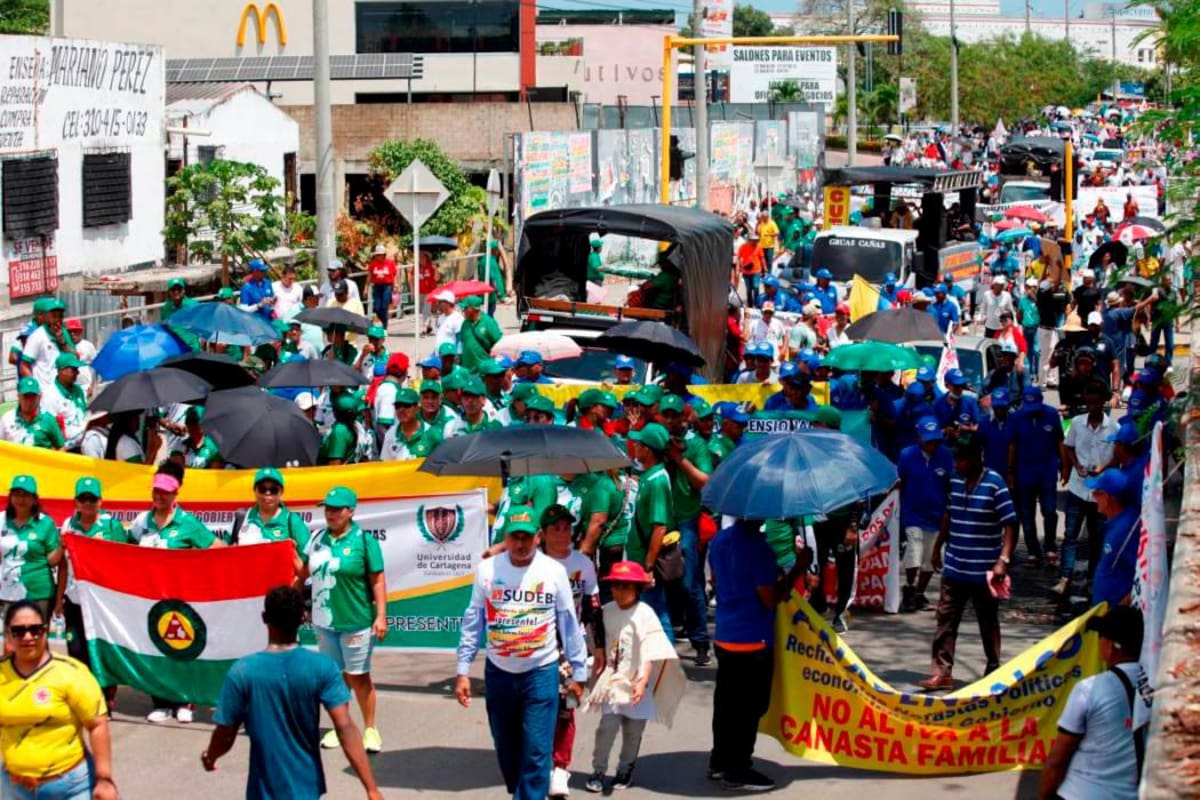 Marchas del 1 de mayo: así se vivieron en Cartagena