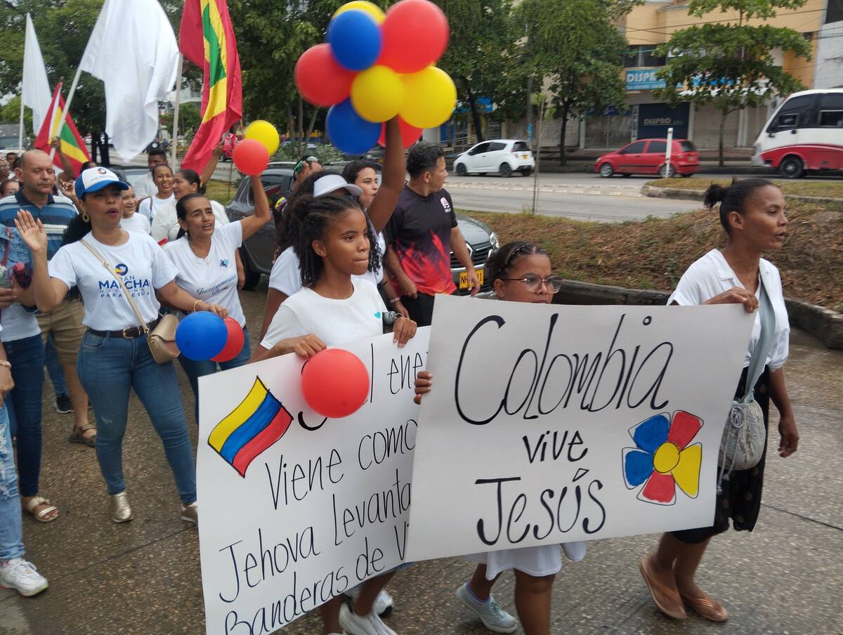 "Marcha por Jesús" en Cartagena el domingo 3 de agosto. // Foto: Óscar Díaz - El Universal