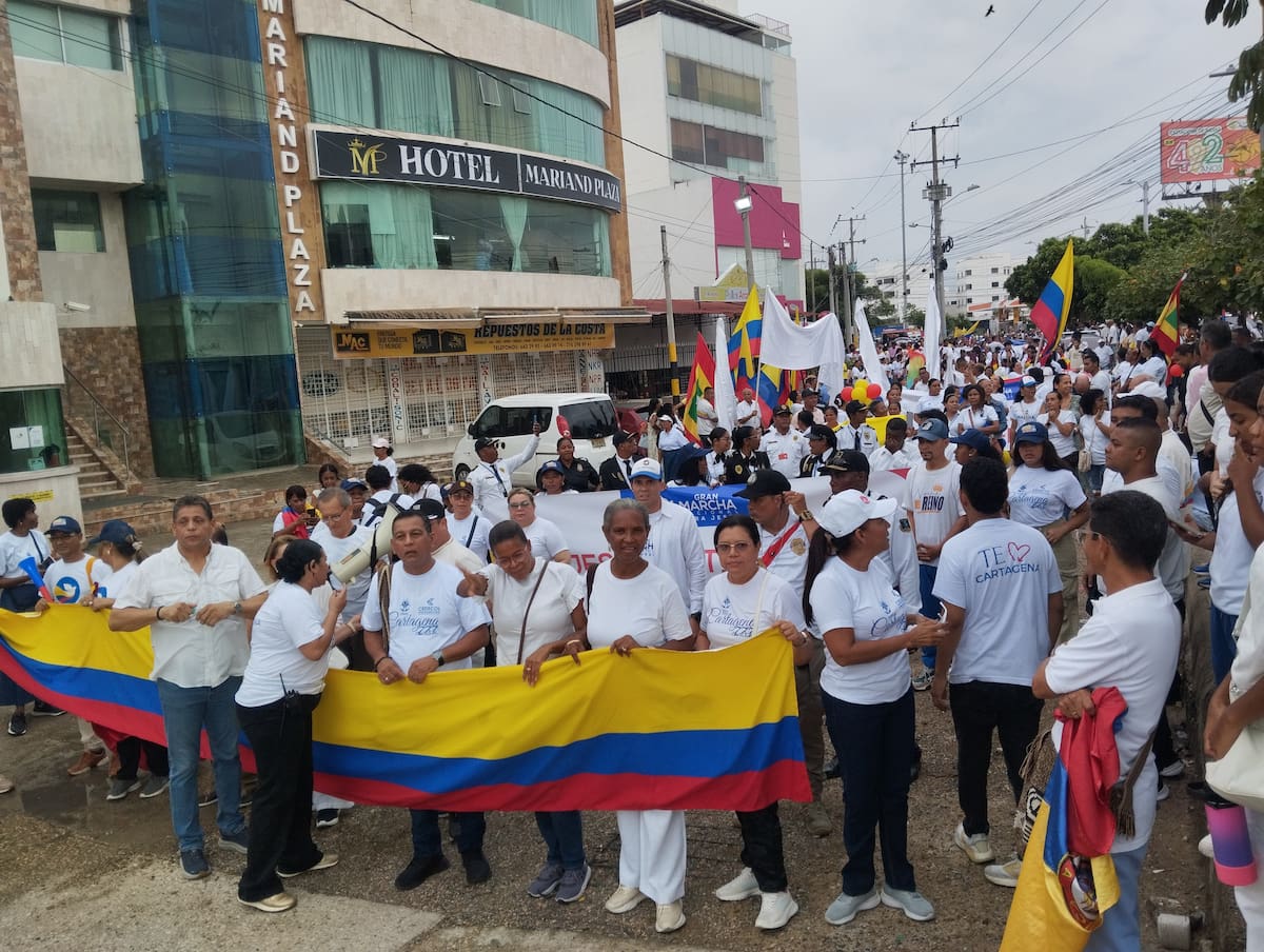 "Marcha por Jesús" en Cartagena el domingo 3 de agosto. // Foto: Óscar Díaz - El Universal