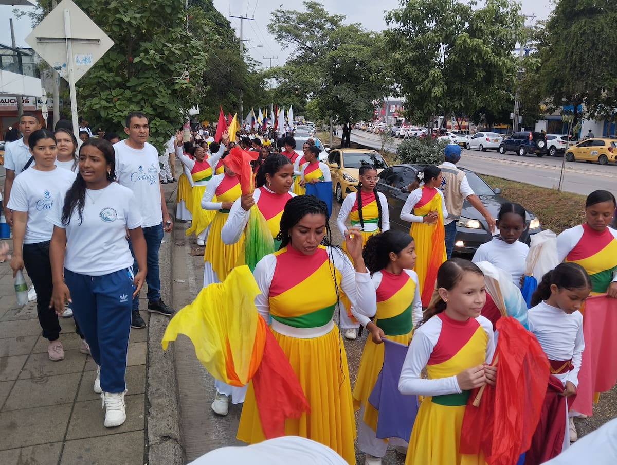 "Marcha por Jesús" en Cartagena el domingo 3 de agosto. // Foto: Óscar Díaz - El Universal