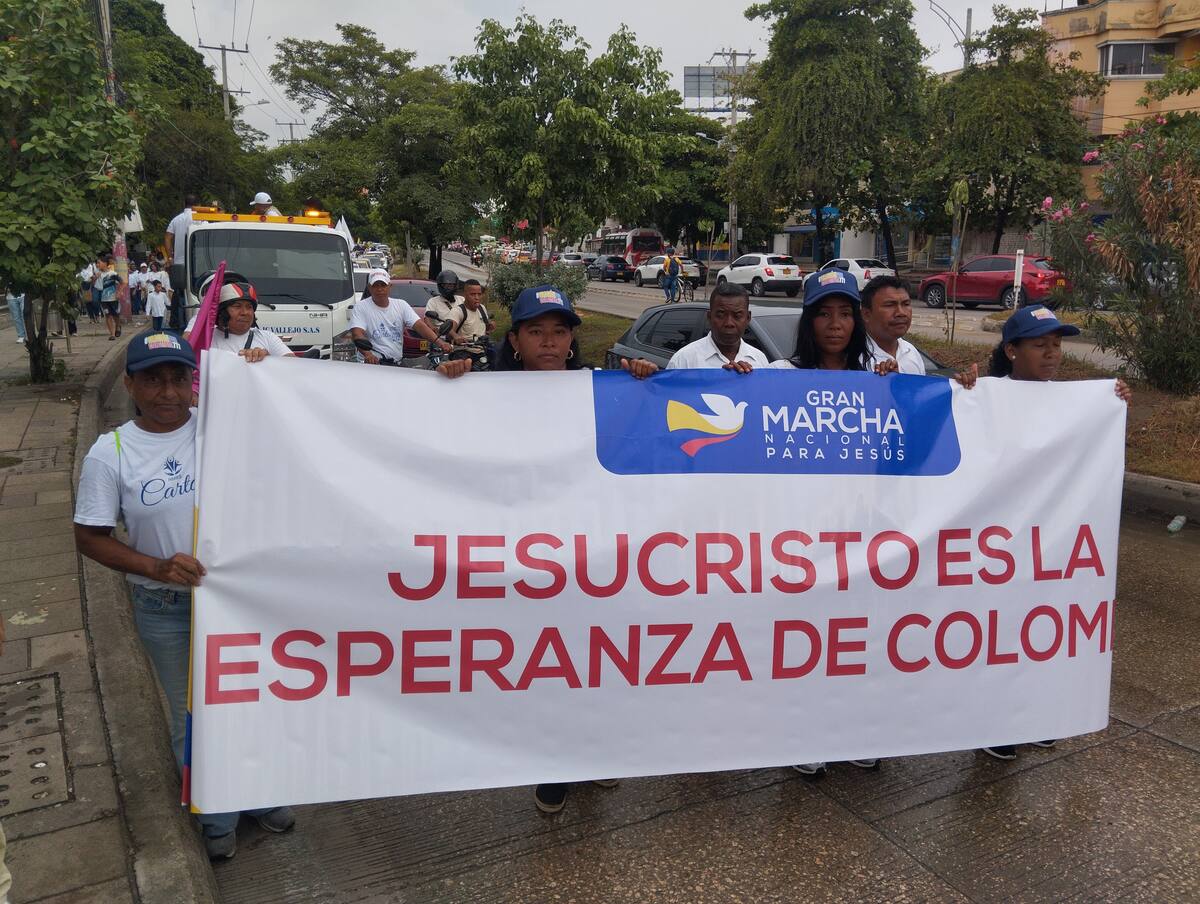 "Marcha por Jesús" en Cartagena el domingo 3 de agosto. // Foto: Óscar Díaz - El Universal